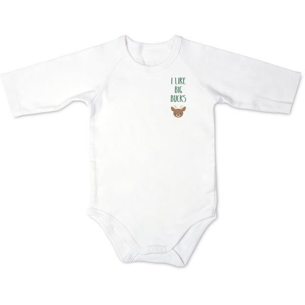 pavilion gift company Deer 12-24 Months 3/4 Length Sleeve Onesie