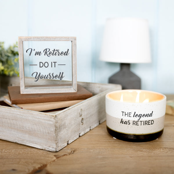 Pavilion Gift Company Do It Yourself 5" X 5" Wood Framed Glass Plaque