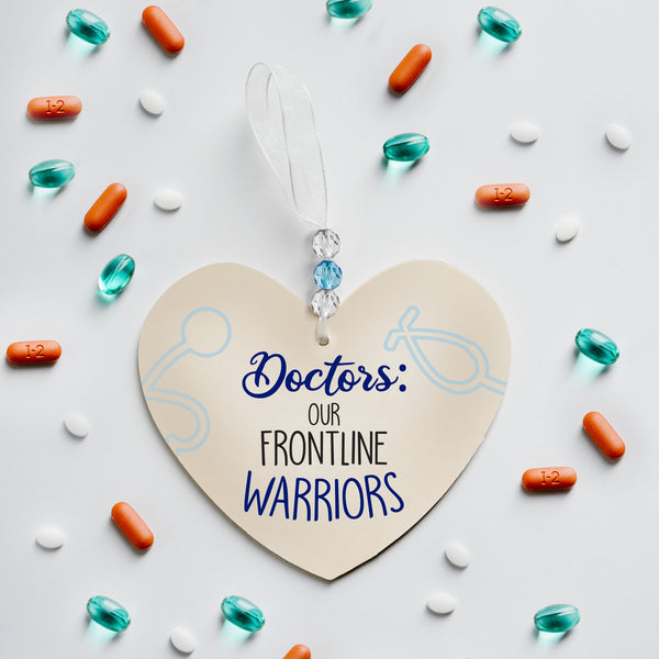 Pavilion Gift Company Doctors 3.5" Heart-Shaped Ornament