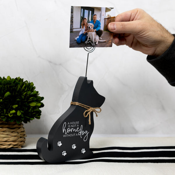 Pavilion Gift Company Dog 6.5" Plaque With Photo Clip