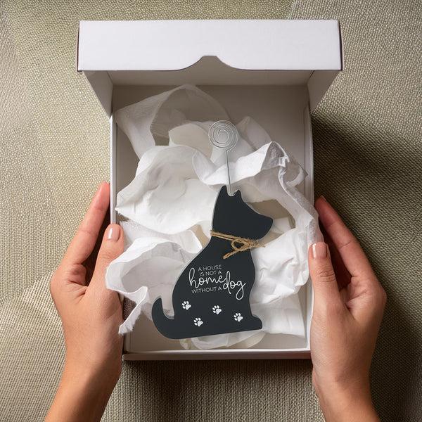 Pavilion Gift Company Dog 6.5" Plaque With Photo Clip