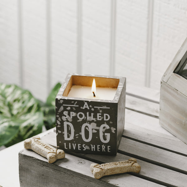 Pavilion Gift Company Dog 8 Oz - 100% Soy Wax Candle Scent: Serenity