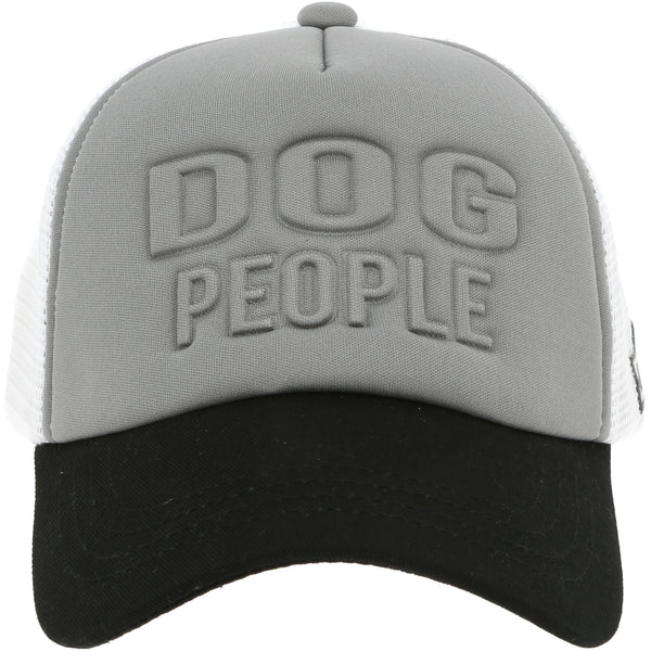 pavilion gift company Dog People Adjustable Dark Gray Neoprene Mesh Hat