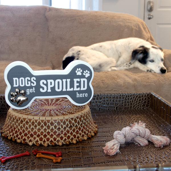 Pavilion Gift Company Dogs 4" MDF Self-Standing Plaque