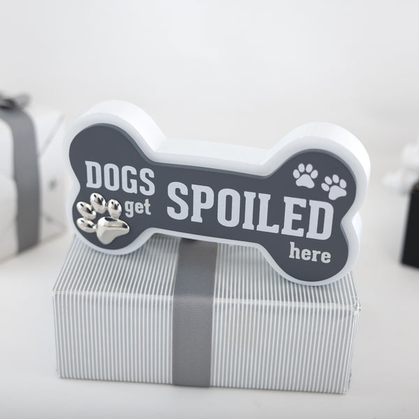 Pavilion Gift Company Dogs 4" MDF Self-Standing Plaque