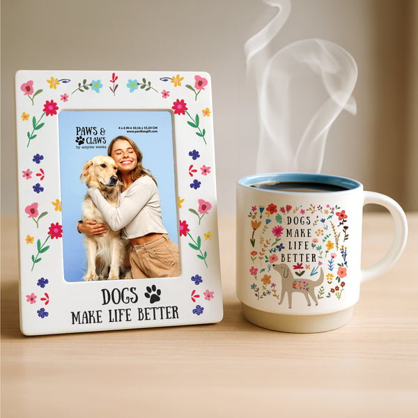 Pavilion Gift Company Dogs 6.25" X 8.25" Frame (Holds 4" X 6" Photo)