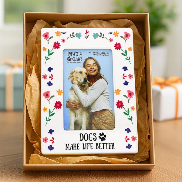 Pavilion Gift Company Dogs 6.25" X 8.25" Frame (Holds 4" X 6" Photo)
