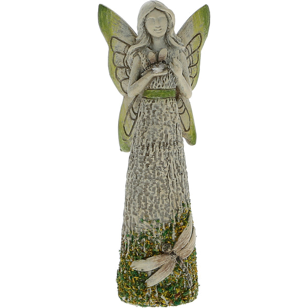 pavilion gift company Dragonfly 4.5" Angel holding a Dragonfly