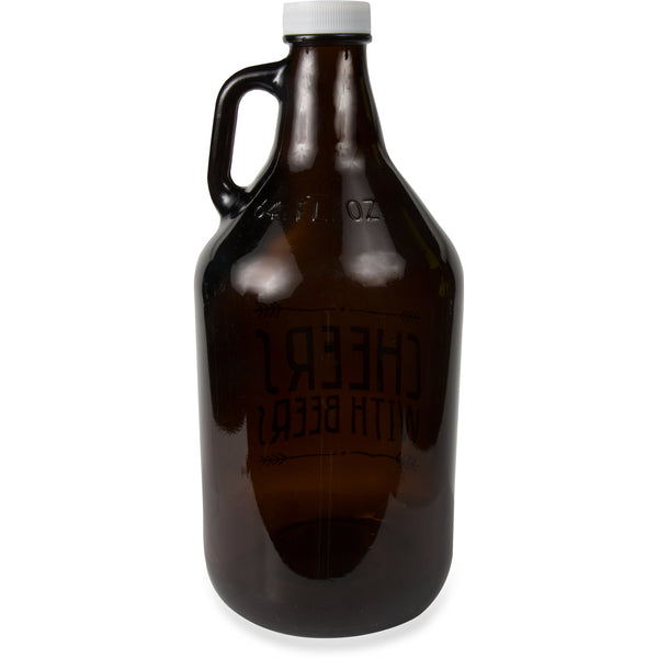 Pavilion Gift Company Drink With Friends 64 Oz Glass Growler