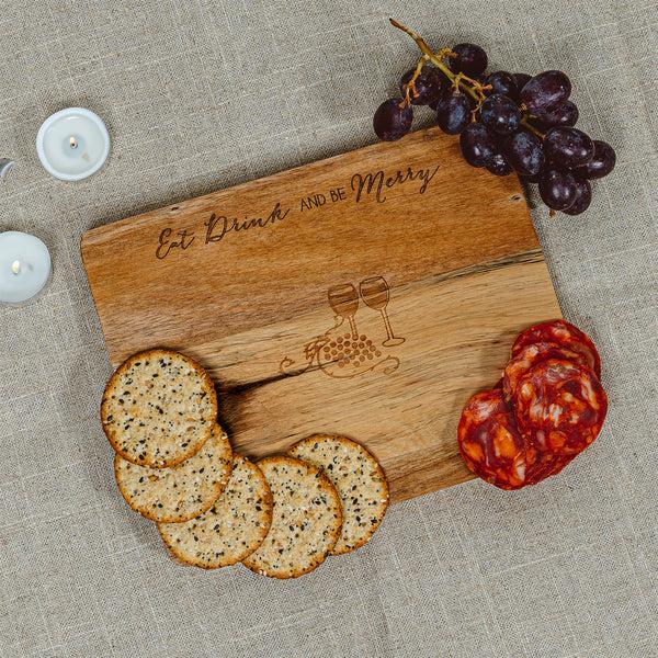 Pavilion Gift Company Eat And Drink 9" Acacia Cheese/Bread Board Set