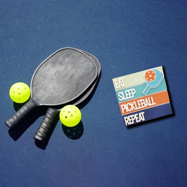 Pavilion Gift Company Eat Sleep Pickleball 6.5" MDF Plaque