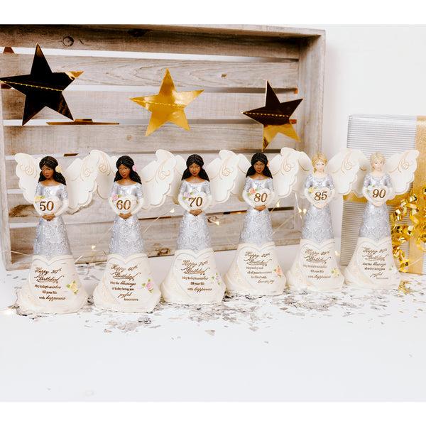 Pavilion Gift Company EBN 50th Birthday 6" EBN Angel Holding Heart