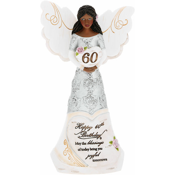 pavilion gift company EBN 60th Birthday 6" EBN Angel Holding Heart
