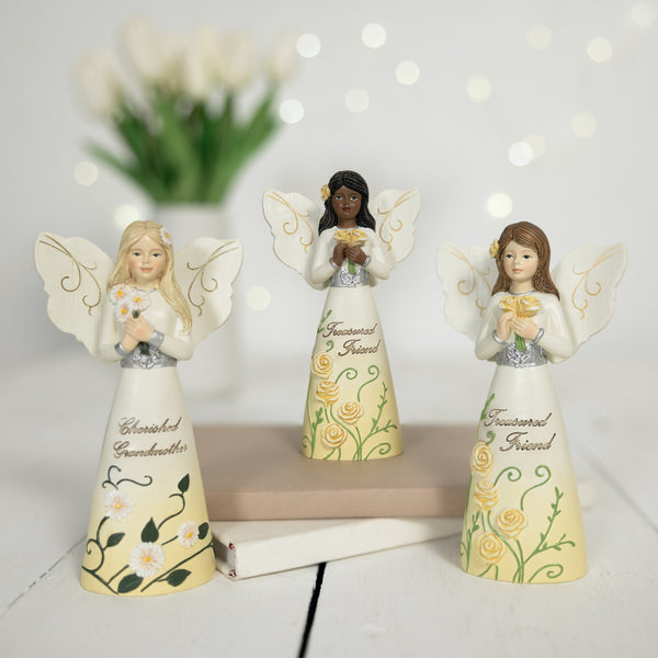 Pavilion Gift Company EBN Friend 5" EBN Angel Holding Roses