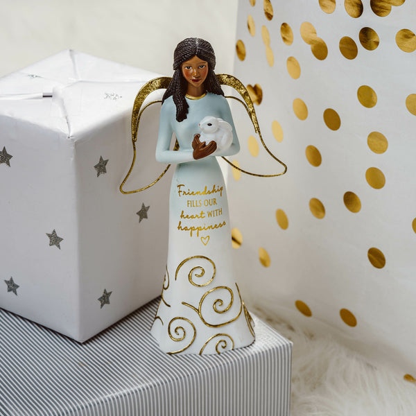 Pavilion Gift Company EBN Friends 7.5" Angel Holding Bunny