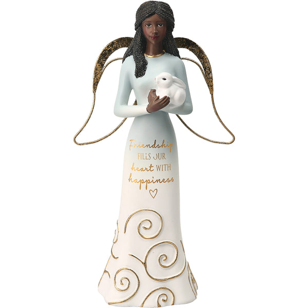 pavilion gift company EBN Friends 7.5" Angel Holding Bunny