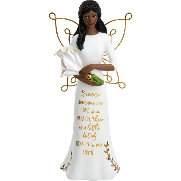 pavilion gift company EBN Heaven 7.5" Angel Holding Calla Lilies