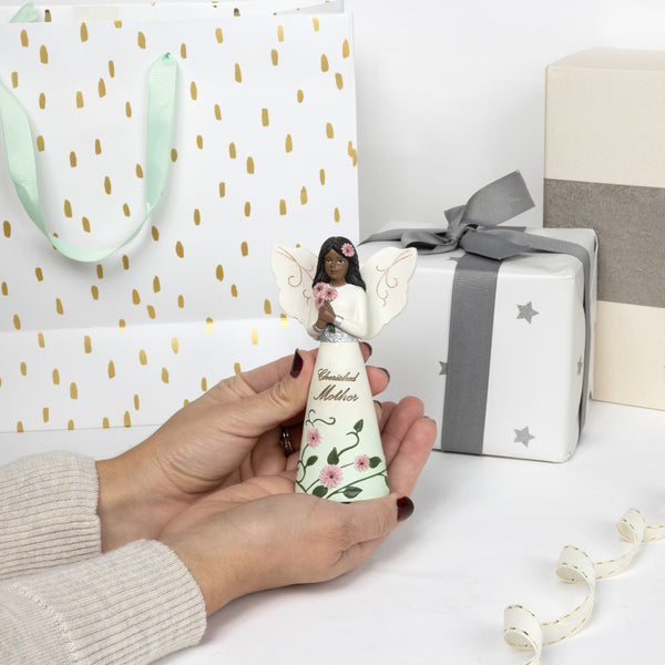 Pavilion Gift Company EBN Mother 5" EBN Angel Holding Daisies