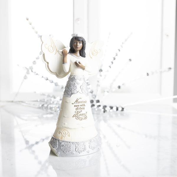 Pavilion Gift Company EBN Nurse 6" EBN Angel Holding Dove
