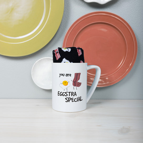 Pavilion Gift Company Eggstra Special 18 Oz Mug And Sock Set