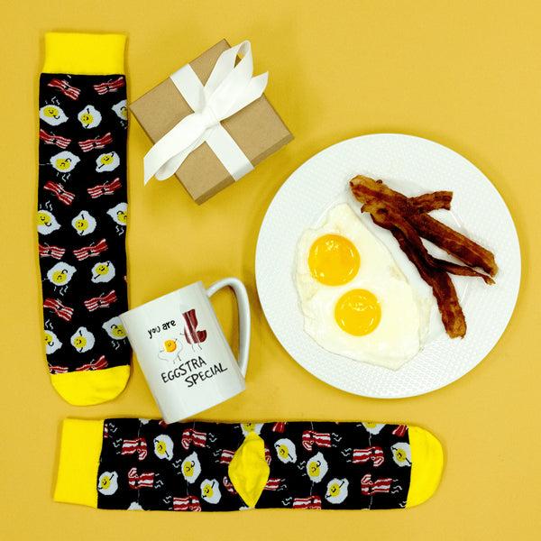 Pavilion Gift Company Eggstra Special 18 Oz Mug And Sock Set