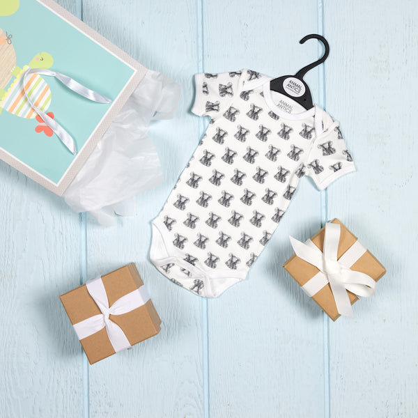 Pavilion Gift Company Elephants 0-6 Months Bodysuit