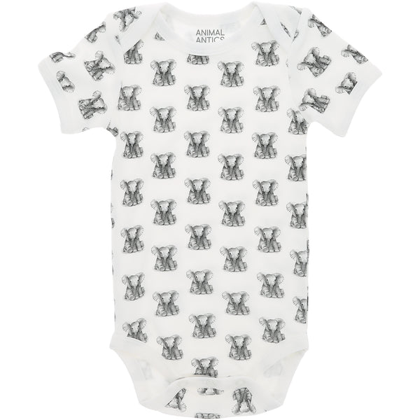 pavilion gift company Elephants 0-6 Months Bodysuit