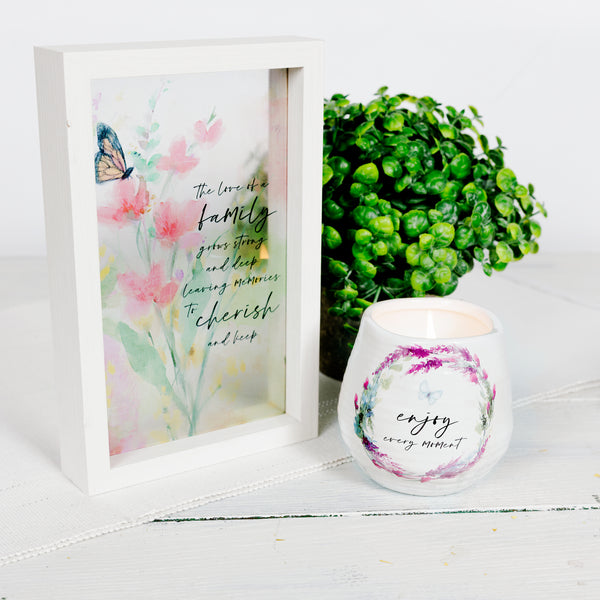 Pavilion Gift Company Enjoy 8 Oz - 100% Soy Wax Candle Scent: Tranquility