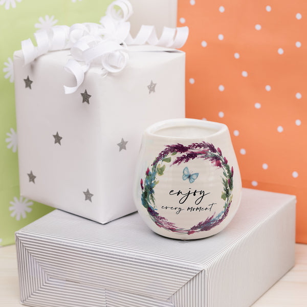 Pavilion Gift Company Enjoy 8 Oz - 100% Soy Wax Candle Scent: Tranquility