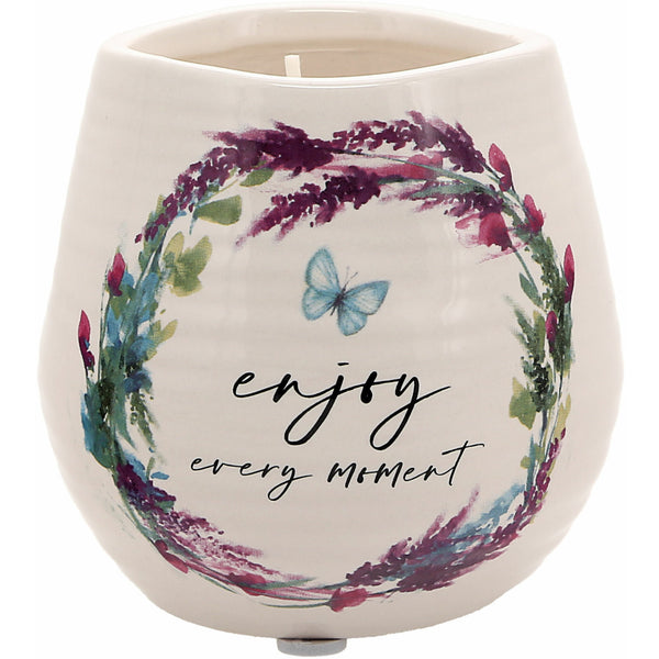 pavilion gift company Enjoy 8 oz - 100% Soy Wax Candle Scent: Tranquility