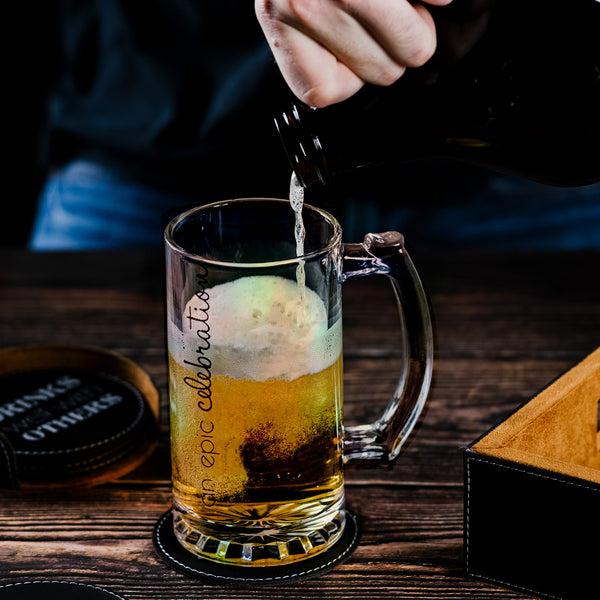 Pavilion Gift Company Epic Celebration 16 Oz Glass Stein