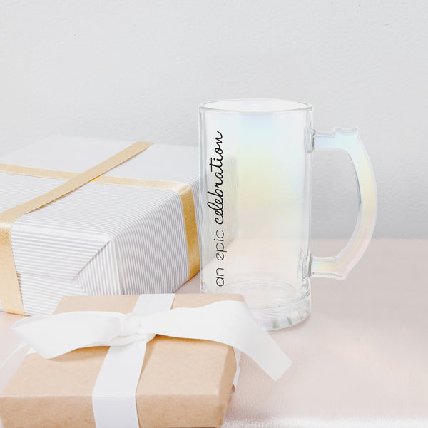 Pavilion Gift Company Epic Celebration 16 Oz Glass Stein