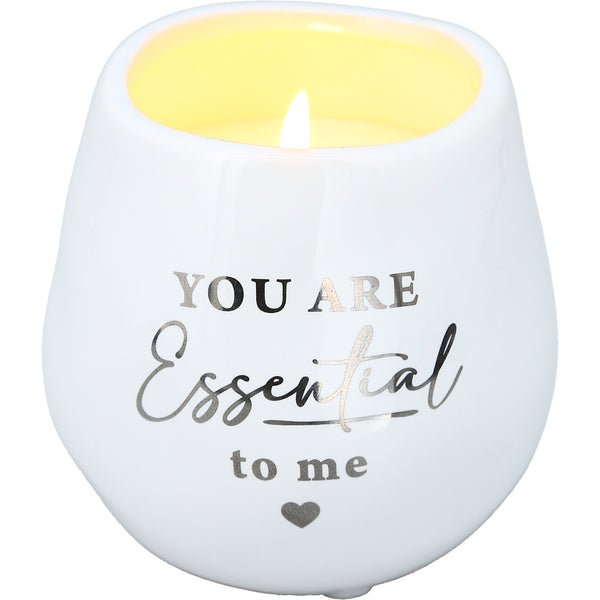 pavilion gift company Essential 8 oz - 100% Soy Wax Candle Scent: Fresh Linen