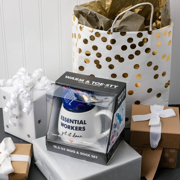 Pavilion Gift Company Essential Workers 15.5 Oz Mug And Sock Set