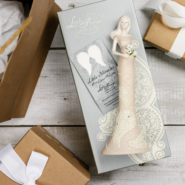 Pavilion Gift Company Expecting Mother 8" Figurine With Flowers