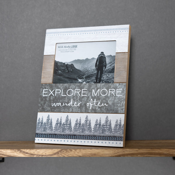 Pavilion Gift Company Explore More 7.75" X 10" Frame (Holds 4" X 6" Photo)