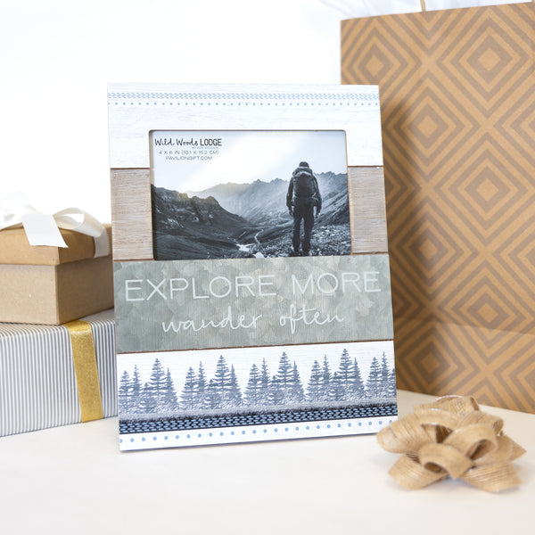 Pavilion Gift Company Explore More 7.75" X 10" Frame (Holds 4" X 6" Photo)
