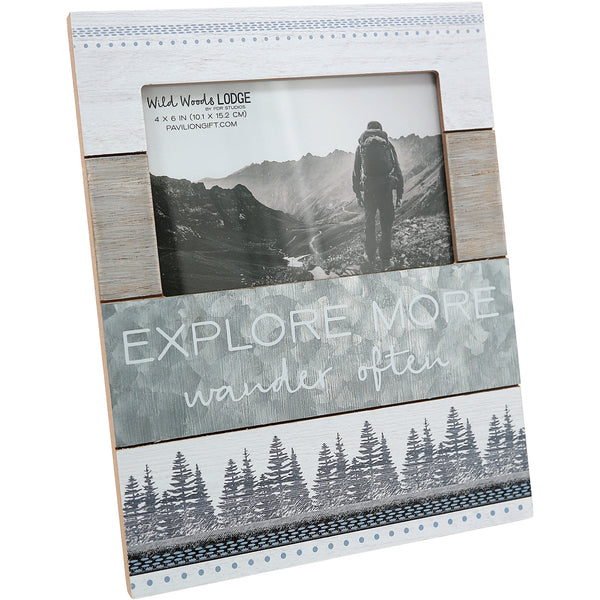 pavilion gift company Explore More 7.75" x 10" Frame (Holds 4" x 6" Photo)