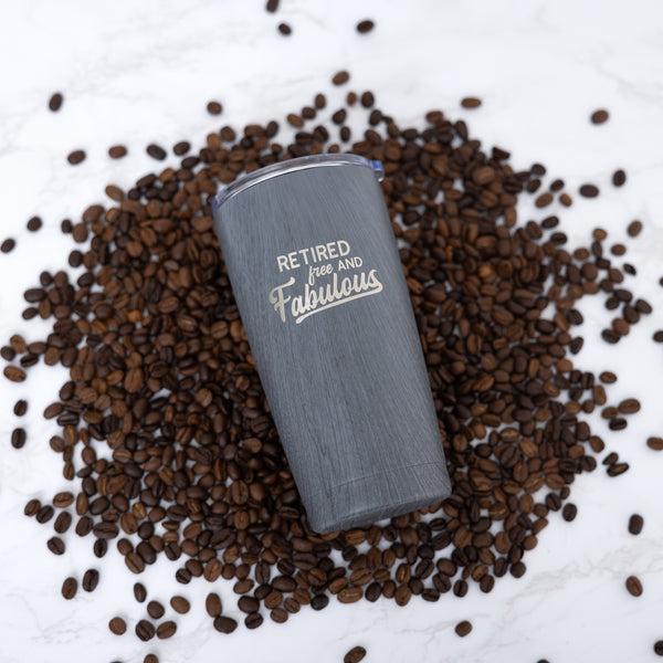 Pavilion Gift Company Fabulous 20 Oz Wood Finish Stainless Steel Travel Tumbler