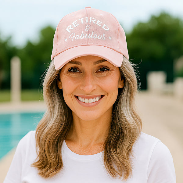 Pavilion Gift Company Fabulous Pink Adjustable Suede Hat