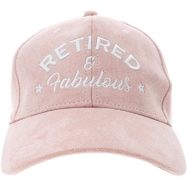 pavilion gift company Fabulous Pink Adjustable Suede Hat