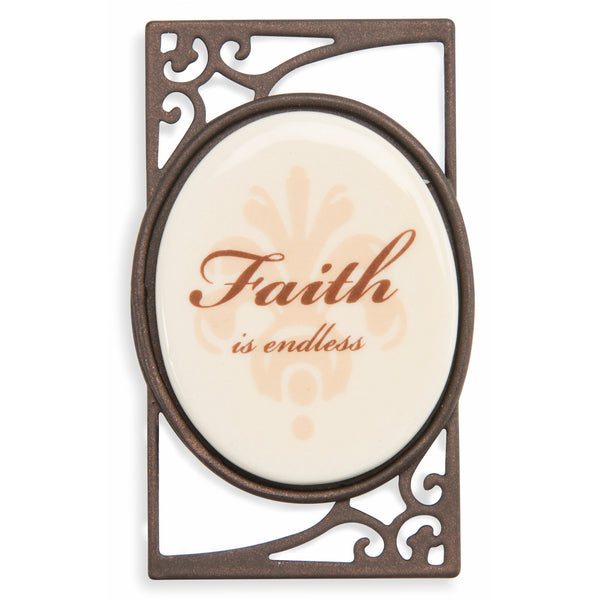pavilion gift company Faith 1.5" x 2.5" Magnet with Scroll (Set of 6)
