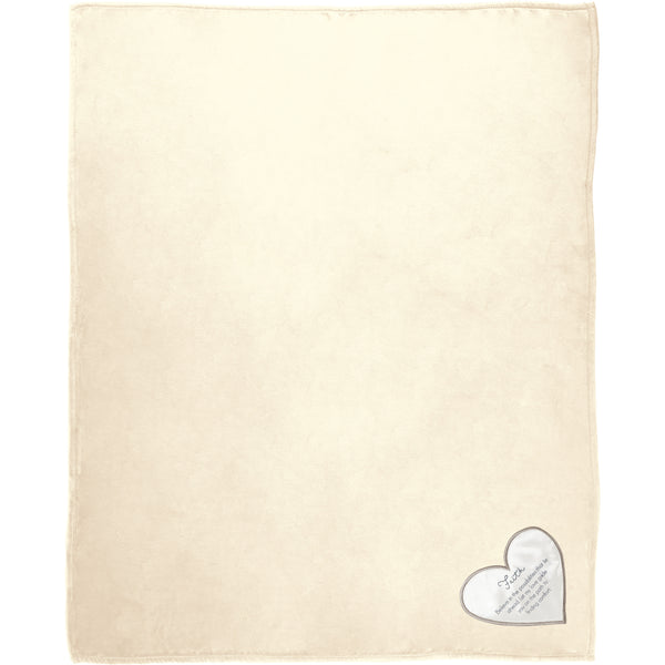 Pavilion Gift Company Faith 50" X 60" Royal Plush Blanket