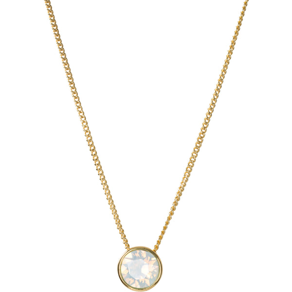 Pavilion Gift Company Faith White Opal 16"-17.5" Necklace