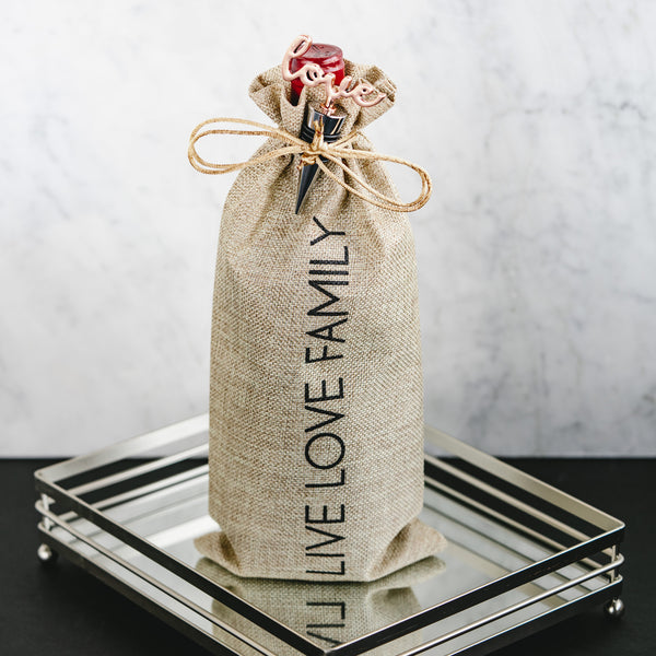 Pavilion Gift Company Family 13.5" Wine Gift Bag Set