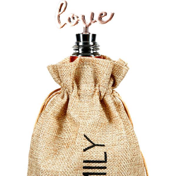 Pavilion Gift Company Family 13.5" Wine Gift Bag Set