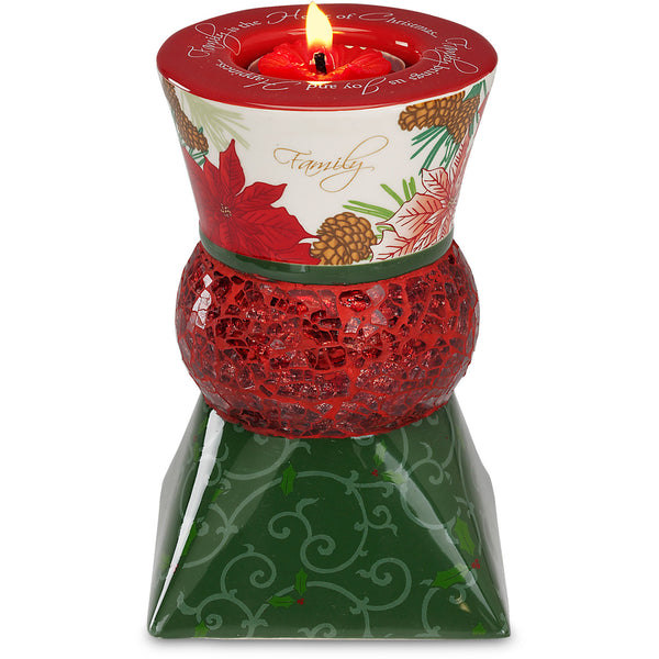 pavilion gift company Family 5.5" Holiday Tealight Holder