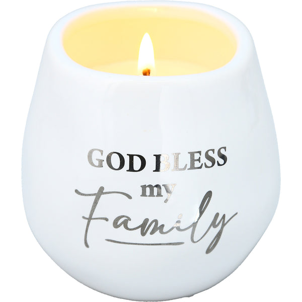 pavilion gift company Family 8 oz - 100% Soy Wax Candle Scent: Fresh Linen