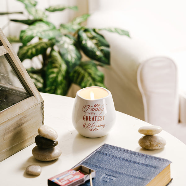 Pavilion Gift Company Family 8 Oz - 100% Soy Wax Candle Scent: Serenity