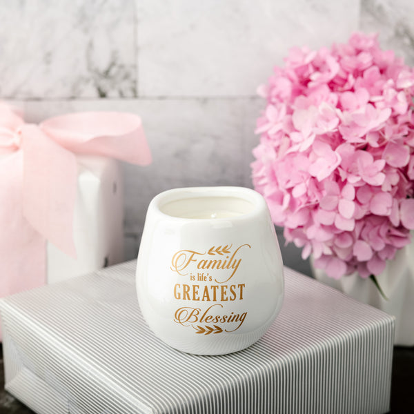 Pavilion Gift Company Family 8 Oz - 100% Soy Wax Candle Scent: Serenity